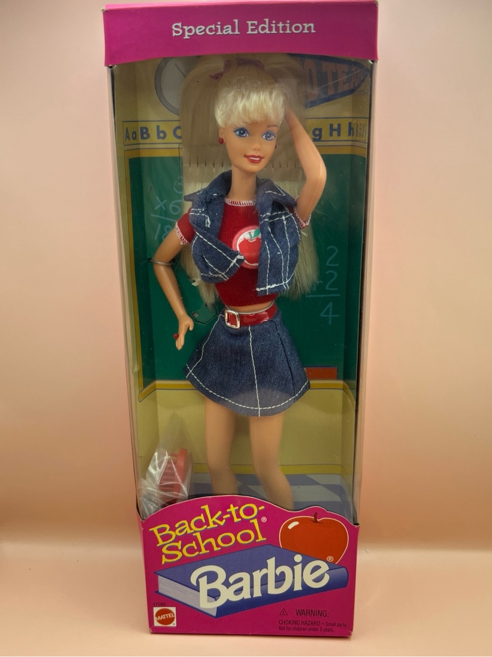 1996 Barbie Back to School Doll Special Edition Mattel #17099 Toy NRFB 90’s NIB